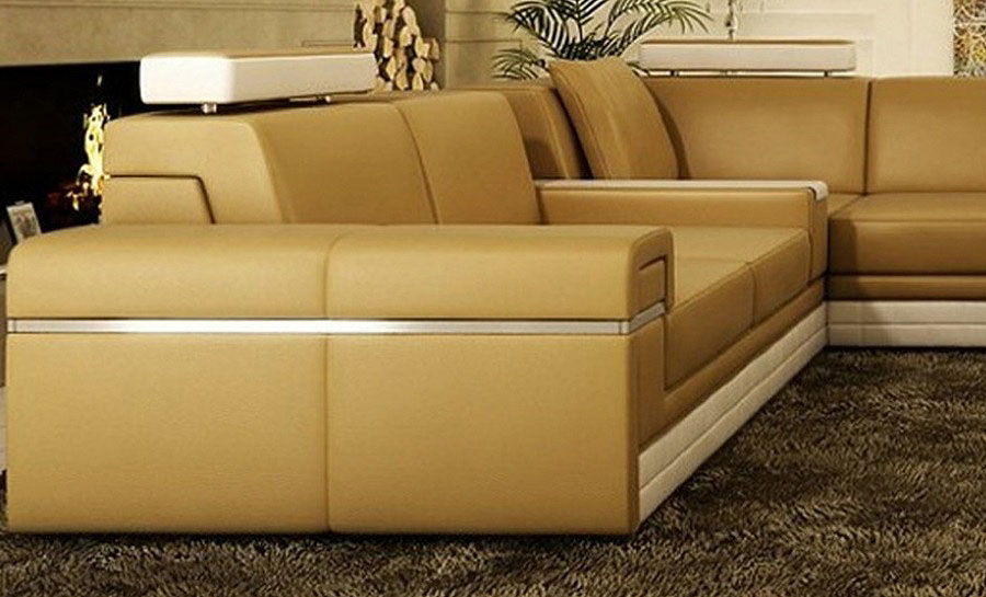 Yarra Leather Sofa Lounge Set